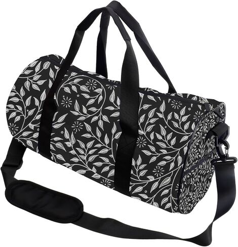 Delicate Vine Foldable Mens Gym Bag Oxford Tote Bags Adjustable Shoulder Strap, Convertible Carry Backpack Duffle Bag Cute For Weekend Beach Gym Must Haves For Woman in Kuwait