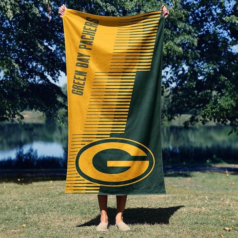 Northwest Green Bay Packers NFL Progression Jacquard Beach Towel 36 x 72 Inches in Saudi Arabia