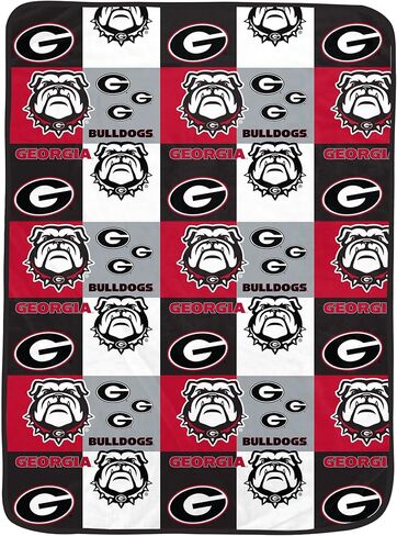 Pegasus Sports NCAA Georgia Bulldogs Graphic Grid Ultra Cozy Oversized Blanket in Saudi Arabia