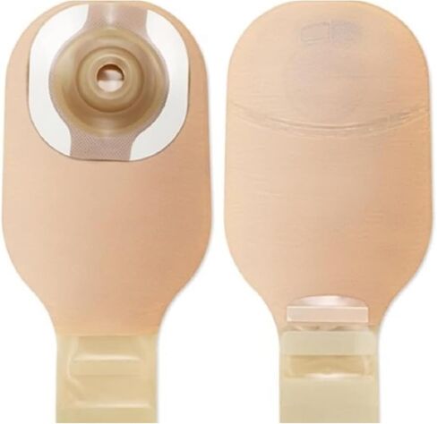 Hollister 8918 CeraPlus Convex 1-Piece 12" Drainable Ostomy Pouch, Cut-to-Fit up to 1-1/2", Beige with Viewing Option, Pack of 5 in Saudi Arabia