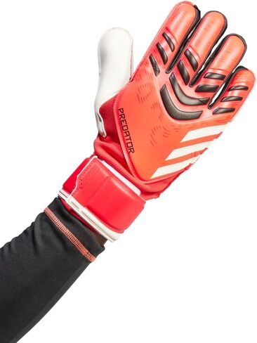 adidas Predator Match Goalkeeper Gloves - Cushioned Palm, Flexible Backhand, Half-Wrap Wrist Strap in Saudi Arabia