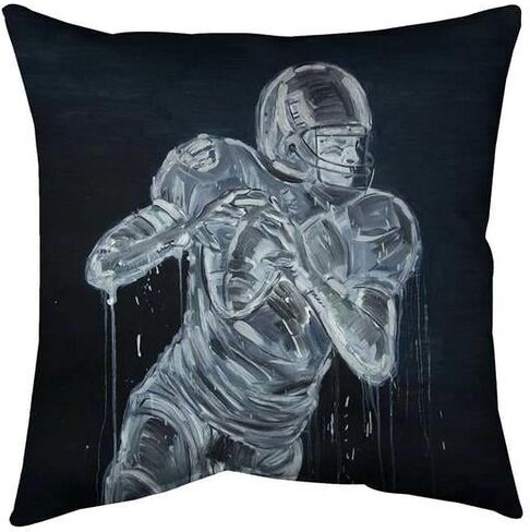 18 x 18 in. Football Player-Double Sided Print Indoor Pillow Cover in Saudi Arabia