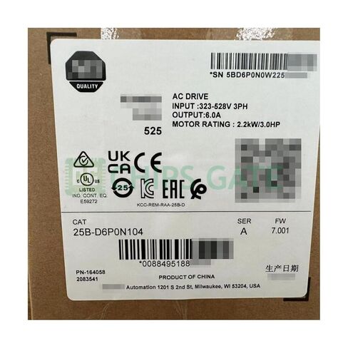 1 قطعة جديدة مختومة 25B-D6P0N104 2.2kW 25B-D6P0N104 مع صندوق in Kuwait