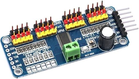 PCA9685 16 Channel 12-bit PWM Servo Motor Driver I2C Module Robot in Kuwait