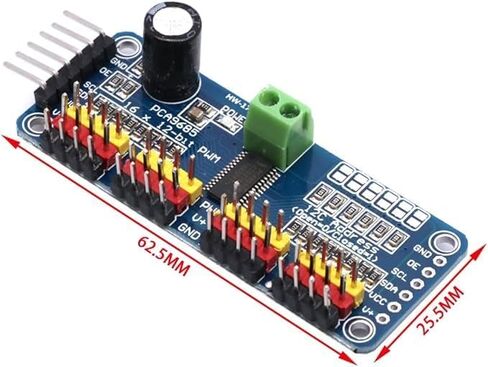 PCA9685 16 Channel 12-bit PWM Servo Motor Driver I2C Module Robot in Kuwait