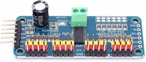 PCA9685 16 Channel 12-bit PWM Servo Motor Driver I2C Module Robot in Kuwait