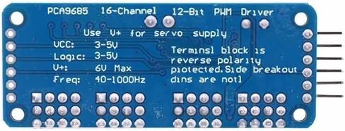 PCA9685 16 Channel 12-bit PWM Servo Motor Driver I2C Module Robot in Kuwait