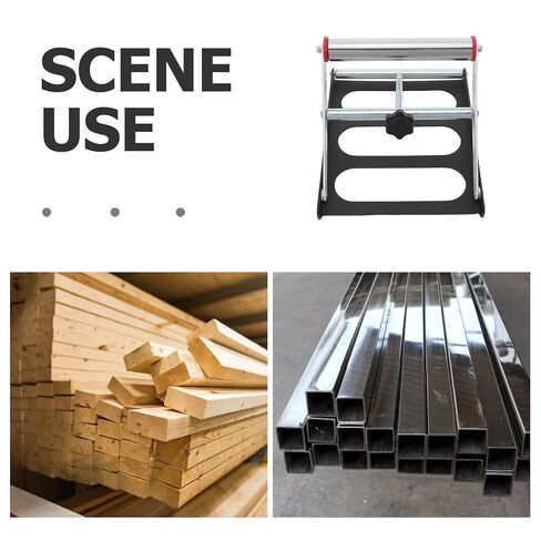 Rolling Miter Saw Stand, Lightweight Adjustable 1.5-5.5 Inch Metal Cutting Bracket, Workshop Material Roller Support for Home Garage DIY Cutting in Kuwait