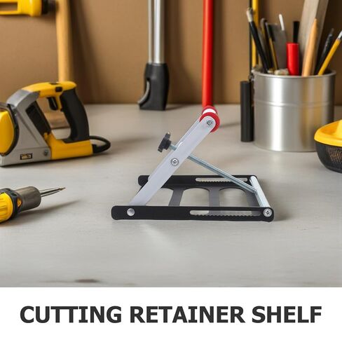 Rolling Miter Saw Stand, Lightweight Adjustable 1.5-5.5 Inch Metal Cutting Bracket, Workshop Material Roller Support for Home Garage DIY Cutting in Kuwait