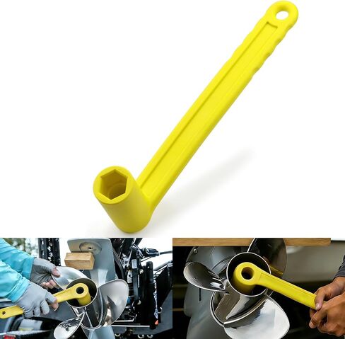 Prop Wrench 91-859046Q4 Propeller Wrench for 1 1/16 Inches Nuts for Mercury Mercruiser Alpha Outboards Stern Drives Pontoon, Sport and Fishing Boat 27mm Yellow Plastic Rustroof Ergonomics in Saudi Arabia