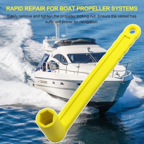 Prop Wrench 91-859046Q4 Propeller Wrench for 1 1/16 Inches Nuts for Mercury Mercruiser Alpha Outboards Stern Drives Pontoon, Sport and Fishing Boat 27mm Yellow Plastic Rustroof Ergonomics in Saudi Arabia