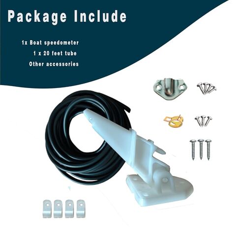 مجموعة Pitot لعداد السرعة للقوارب البحرية، أنبوب رفع تلقائي مع مجموعة أنابيب PVC بطول 20 قدمًا تصل إلى 80 ميلاً في الساعة (مجموعات Pitot لعداد السرعة) in Kuwait