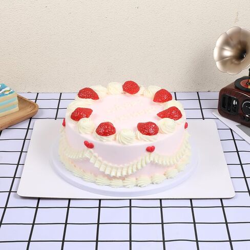 25 Pack Cake Boards Rectangle - 13.38" x 9.84" Quarter Sheet Cake Board - Disposables Greaseproof Cake Cardboard -Corrugated Single Wall Cake Pad for Desserts, Cupcakes, Pizza, Pies in Saudi Arabia