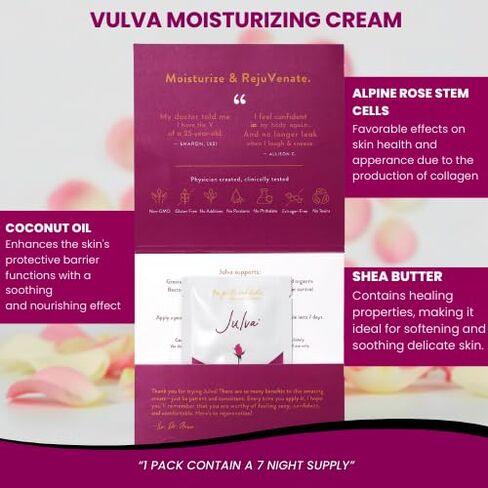 VIDAPURA Julva Trial Pack Vaginal Moisturizer by Dr. Anna Cabeca – Daily Moisturizing Women’s Health Feminine Cream for Vulva Dryness & Discomfort Due to Menopause in Saudi Arabia