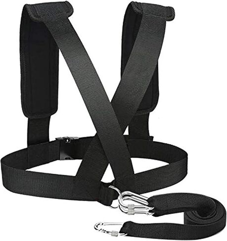 Heavy-Duty Sled Harness Tire Pulling Strap with Reinforced Lock, 1.5T Max Load Fitness Sled Trainer for Speed, Strength & Football Workout in Saudi Arabia