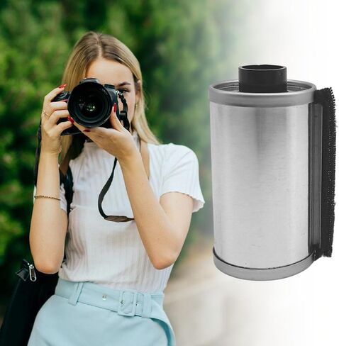 Metal Film Canister for 135 Film with Soft Felt Lining Shock Absorption and Easy Assembly for Photographers in Saudi Arabia