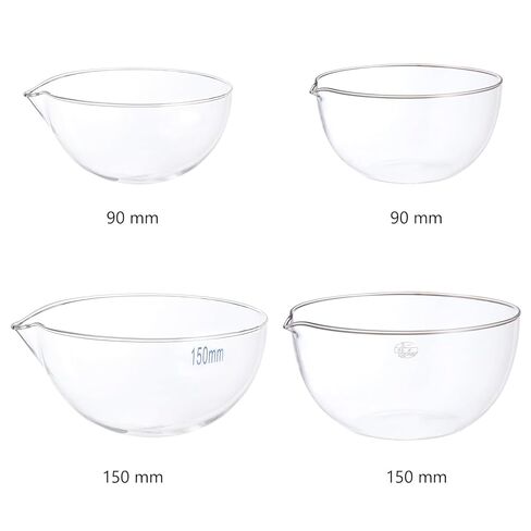 Yardwe Glass Evaporating Basin 90mm Round Bottom Laboratory Evaporation Dish Borosilicate Glass Evaporation Tool for Chemistry and Scientific Experiments in Saudi Arabia