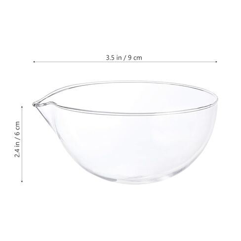 Yardwe Glass Evaporating Basin 90mm Round Bottom Laboratory Evaporation Dish Borosilicate Glass Evaporation Tool for Chemistry and Scientific Experiments in Saudi Arabia