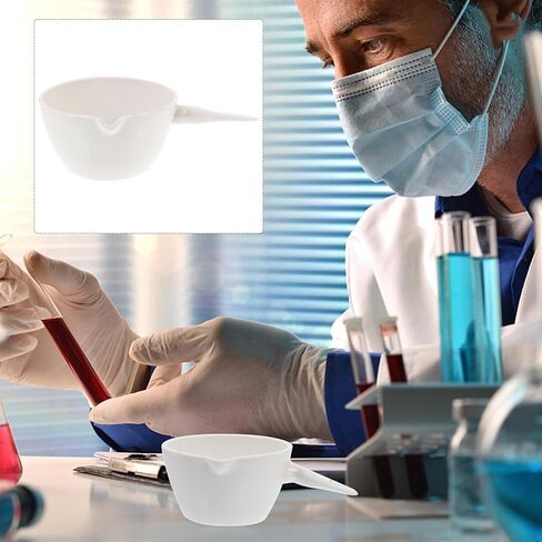 حوض تبخير دائري من البورسلين بمقبض 200 مل طبق تبخير مختبري للاستخدام المدرسي والعلمي in Saudi Arabia