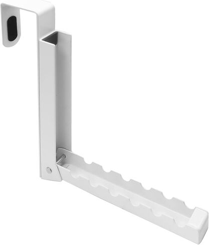 Uenhoy Foldable Over The Door Hanger Hooks for Clothes, Collapsible Folding Over The Door Drying Rack for Laundry Dorm Bedroom, Portable Clothing Coat Rack Overdoor Hanger, White in Saudi Arabia