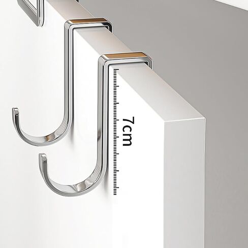 10 Double S-Hooks: Perfect for Kitchen, Closet, Bathroom - Easily Hang Bags, Clothes in Saudi Arabia