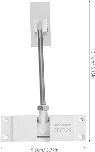 Homoyoyo Aluminum Alloy Dual Spring Door Closer 2pcs, Adjustable Self-Closing Lightweight Door Closers with Sliding Mechanism for Home and Commercial Use in Saudi Arabia