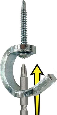 Drill Hook™ Self-Tapping Power-Driven Hook Screw, 2-Pack – Installs with Drill or Impact Driver for Fast Garage, Shop & Home Organization in Kuwait