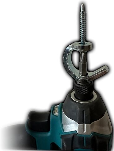 Drill Hook™ Self-Tapping Power-Driven Hook Screw, 2-Pack – Installs with Drill or Impact Driver for Fast Garage, Shop & Home Organization in Kuwait