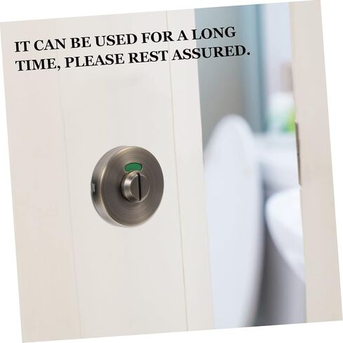Stainless Steel Bathroom Stall Lock Keyless Occupied Indicator Latch for Public Toilet Doors Universal Privacy Lock for Showers and Restrooms in Saudi Arabia