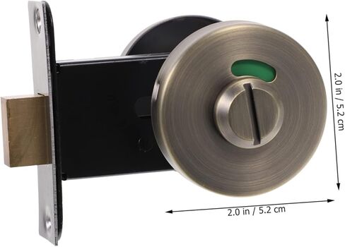 Stainless Steel Bathroom Stall Lock Keyless Occupied Indicator Latch for Public Toilet Doors Universal Privacy Lock for Showers and Restrooms in Saudi Arabia