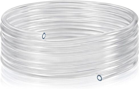 1/4"ID X 3/8"OD PVC Tubing, 25FT Clear Vinyl Hose Flexible Food-Grade Line Low-Pressure Systems in Saudi Arabia