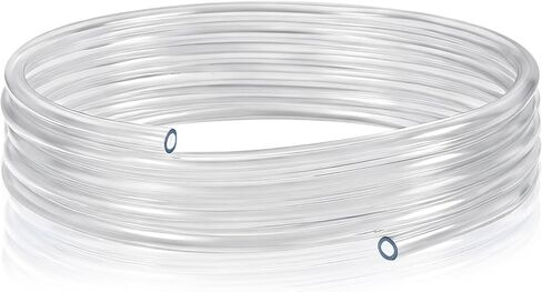 1/4"ID X 3/8"OD PVC Tubing, 25FT Clear Vinyl Hose Flexible Food-Grade Line Low-Pressure Systems in Saudi Arabia