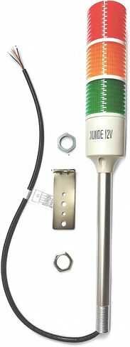 12V DC LED Warning Lights Multi-Layer Industrial Signal Light Alarm Lights Machine Equipment Indicator Lamp (1-Layer) in Kuwait