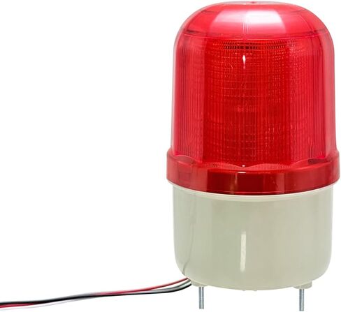 Industrial LED Rotating Strobe Beacon Warning Lights, Electrical Revolving Signal Lights for Emergency, 110/220v AC -24C DC (Yellow, N5101 (No Buzzer)) in Saudi Arabia