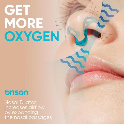 Brison Nasal Dilators for Breathing and Sleeping - 3 Pack Anti Snoring Nose Vents Opener for Better Breathing Sleep ing and Activity Improves Airflow - Soft in Kuwait