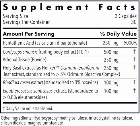 Allergy Research Group - Adrenal Glandular Adapt - Supports Healthy Stress Response and Cortisol Regulation - Hypoallergenic - 90 Vegetarian Capsules in Saudi Arabia