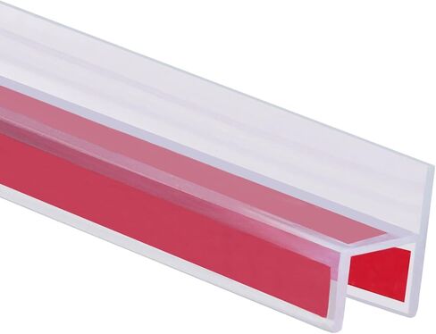 10 Feet Shower Door Side Seal Strip for 3/8" (10mm) Glass, Frameless Shower Door Side Silicone Seal Strip for Bathroom Showers Water Guard Sweep Barrier in Kuwait