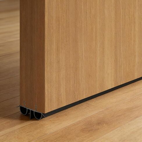 قطعتان من مجموعة أدوات تنظيف باب الفقاعات المزدوجة مقاس 36 بوصة، شريط طقس مخفي من الفينيل بعرض 1-3/4 بوصة، استبدال شريط ختم أسفل الباب لمنع تقليل ضوضاء الغبار in Kuwait