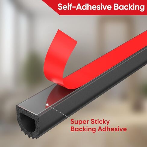 UIOCSSC EPDM المطاط على شكل حرف D تجريد الطقس 26FT RV ختم الباب مع لاصق ذاتي قوي، مقطورة وختم سرير الشاحنة، غطاء تونيو، حشية فتحة القوارب البحرية، العرض: 0.59 بوصة؛ الارتفاع: 0.61 بوصة in Kuwait