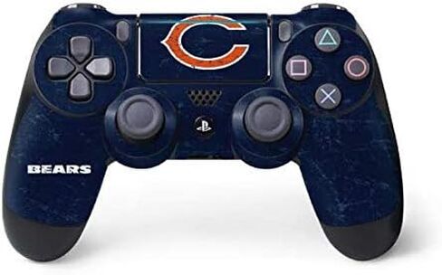 Skinit Decal Gaming Skin Compatible with PS4 Pro/Slim Controller - Officially Licensed NFL Chicago Bears Zone Block Design in Saudi Arabia