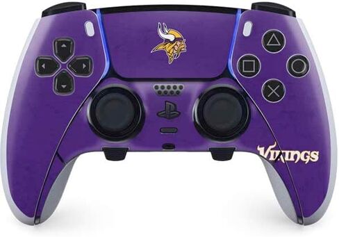 غلاف Skinit المخصص للألعاب متوافق مع وحدة تحكم PS5 DualSense Edge Pro - تصميم مرخص رسميًا من NFL Minnesota Vikings in Saudi Arabia