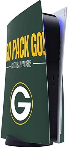 Skinit Decal Gaming Skin Compatible with PS5 Console - Officially Licensed NFL Green Bay Packers Double Vision Design in Saudi Arabia