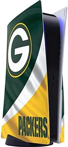 Skinit Decal Gaming Skin Compatible with PS5 Console - Officially Licensed NFL Green Bay Packers Double Vision Design in Saudi Arabia