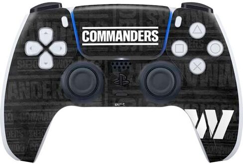 ملصق Skinit المخصص للألعاب متوافق مع وحدة تحكم PS5 - تصميم سلسلة أداء مرخص رسميًا من NFL Washington Commanders in Saudi Arabia