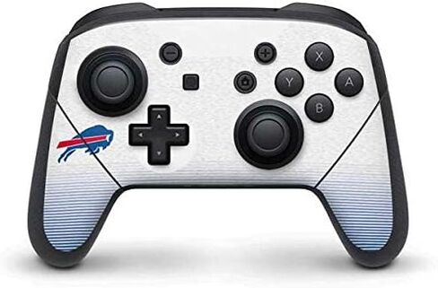 ملصق Skinit المخصص للألعاب متوافق مع وحدة تحكم Nintendo Switch Pro - تصميم شعار كبير مرخص رسميًا من NFL Buffalo Bills in Saudi Arabia