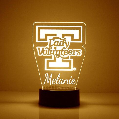 Custom Tennessee Volunteers Football LED Sign Night Light Lamp with Remote, Light Up Display with Personalized Name or Image, Customized, Made in The USA, Clear Acrylic Home Decor, 16 Colors, 4 Modes in Saudi Arabia