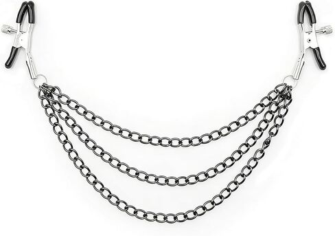 Nipple Chain Clamps for Women Adjustable Body Clamps with Chain Non Piercing Body Jewelry in Kuwait