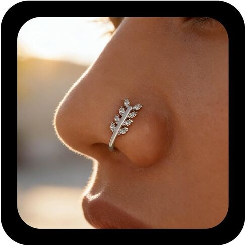 مقطع أوراق البلورة في أنديليسي بوهو على حلقة الأنف خمر تشيك توليفلي in Kuwait