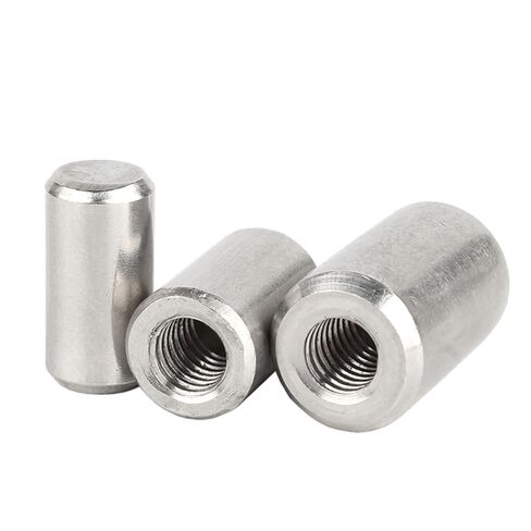 M3 M4 M5 M6 304 Stainless Steel GB120 Internal Thread Cylindrical Pin Tooth with Hole Positioning(12x40xM6(1Pcs)) in Kuwait