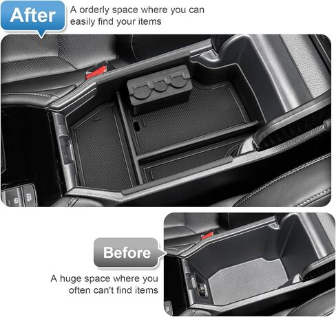 2023 2024 Accord/Accord Hybrid Center Console Organizer for Honda Accord (LX/EX/EX-L/Sport/Sport-L/Touring) Armrest Storage Box, 2023 Accord Organizer 2024 Accord Accessories (Black Mats) in Kuwait